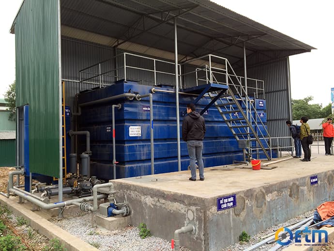 Công trình xử lý nước thải italisa sử dụng bể hợp khối (1)
